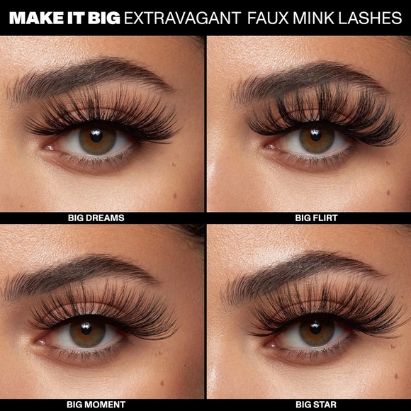💜 Morphe Make It Big Extravagant Faux Mink Lashes “Big Dreams” Reusable - NWT - Picture 3 of 7